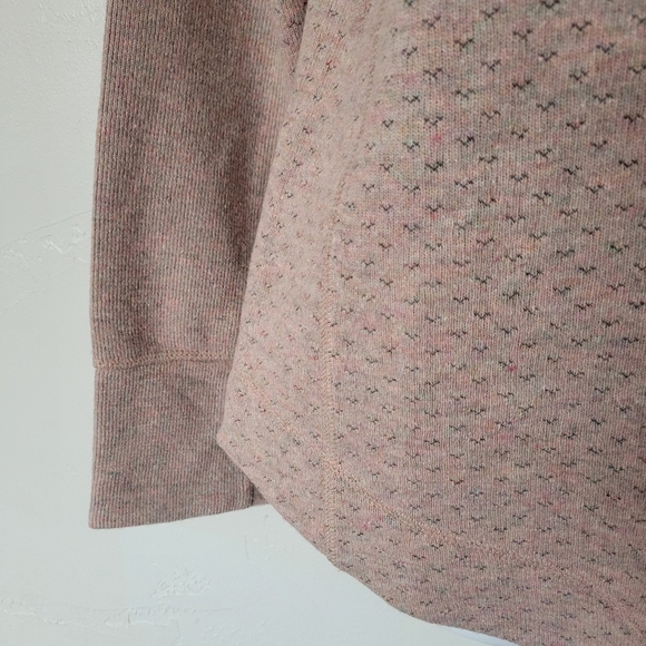 Prana Women's Medium Frozen Falls Light Pink Grey Pullover Sweater Wool Blend - Picture 6 of 7